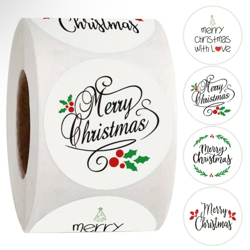 500 Christmas Holiday Stickers- Assorted